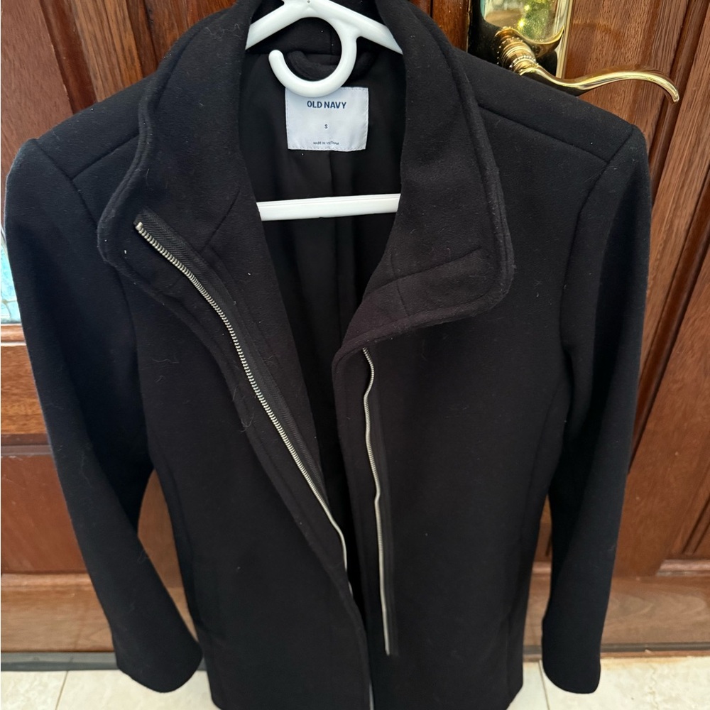 Old Navy Women's Black Trench Coat